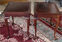 Vintage Pair of Queen Anne End Tables