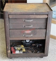Vintage Craftsman Rolling Cart w/ Assort. Tools