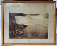 ca. 1890 J. Zybach Niagra Falls Photograph Framed