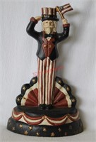 Vintage Cast Iron Americana Uncle Sam Door Stopper