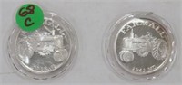 2x- One Fine Ounce Silver Farmall Coins