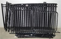 12 Metal Fence Panels + Gates & Posts