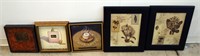 Decorative Framed Print Lots (5)