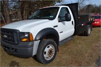 2007 FORD F-450 FLATBED WORK TRUCK