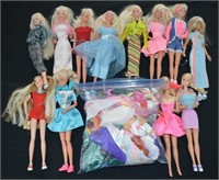 Mattel Barbies & Clothing Lot