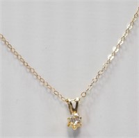 10K Gold diamond necklace with appraised