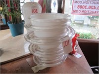 APPROX 16"H VASE OF WHITE GLASS HAVING A THICK