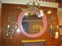 30" DIA FRAMED ORNAMENTAL MIRROR (LOCATED IN THE