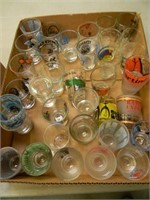 COLLECTIBLE SHOT GLASS LOT-FROM ALL OVER