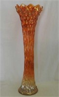 Rustic 22 1/2" funeral vase - marigold