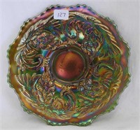 Pinecone 6" plate - green