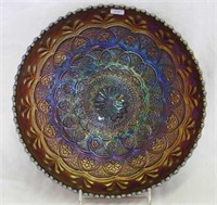 Persian Garden 11" IC shaped bowl - purple