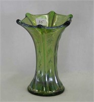 Thin Rib & Drape 4 3/4" miniature vase - green