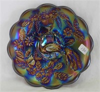 N's Peacock at Urn 6" plate - purple