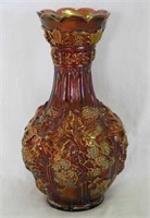 Loganberry vase - amber