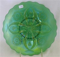 Four Flowers Variant 9" plate - teal green