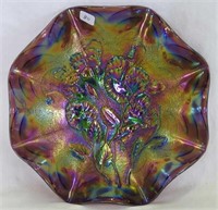 Pansy ruffled bowl - purple
