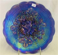 Rose Show 9" plate - blue