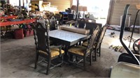 6 Chair Dinette Set W/ Extra Leaf And
