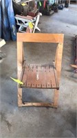 2 Wooden Folding Chairs