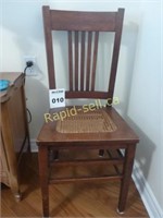 Solid Wood Cane Seated Chair