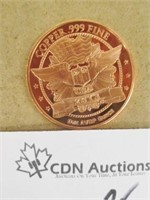 Kennedy Liberty .999 Fine Copper Coin