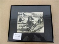 Black & White 1948 Dufferin Park Race Track Photo