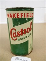 Vintage Wakefield Castrol Motor Oil Can
