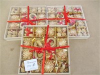 3 New Packs of Straw Ornaments