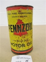 Vintage Pennzoil Motor Oil Can