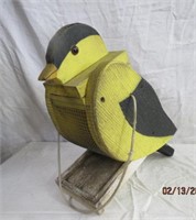 Wood bird feeder 13 X 5 X 13"H