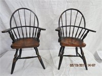 2 doll wood chairs 13.5"H