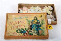 McLoughlin Bros Puzzle Map of the US