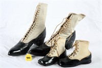 Pair of Dalsimers Leather Victorian Ladies Shoes