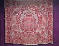 1868 Red Coverlet Hail Columbia US Capitol
