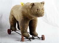 22" Antique Steiff Bear Floor Toy Growler