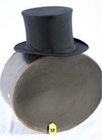 Antique Brooks Brothers Collapsible Top Hat