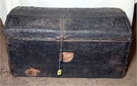 Tooled Leather Dome Topped Trunk circa 17th Cent