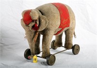16" Antique Schuco Elephant Floor Toy