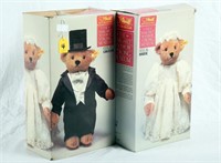 15" Steiff Bride & Groom Teddy Bears