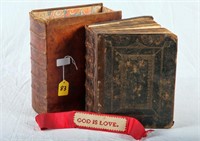 1736 English Leather Bound Bible