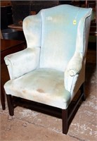 Antique Fireside Wing Chair Frame