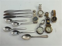 Watches, Parts, Swissair Silverware & Vintage