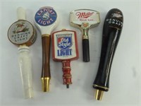 5 Beer Tap Handles: Old Style, Export Light