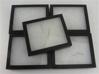 5 Small Display Units - Glass Window