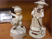 2 Ceramic Figurines