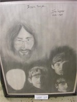 Artist Signed - John Lennon Commemorative Picture