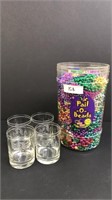 Lot of unicorn glasses and beads