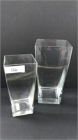 Lot of contemporary glass vases