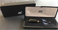 Black and gold Mont Blanc pen